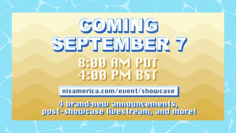 Will hold a U.S. launch event on September 7 to unveil four new game previews