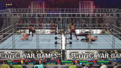 WWE 2K23 The Bloodline vs Brock, Seth & Cody "WarGames"