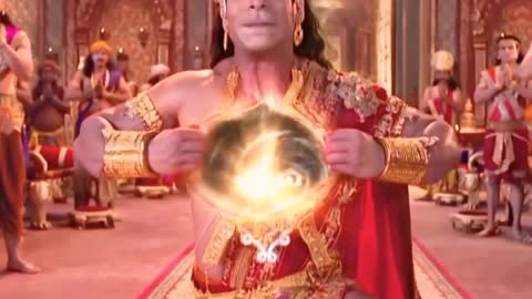 😘😘Lord rama in chest of hanuman😘😘##shorts video