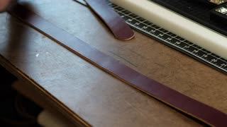 Handmade Fire Fighter Leather Suspenders - PART 1 of 2 - ASMR Build