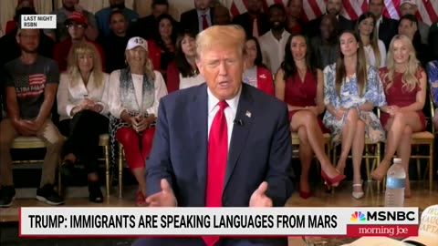 Trump Comments On Foreign Languages Spoken By Illegal Migrants