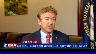 Sen. Paul: Repeal of AUMF document used to start endless wars could come soon