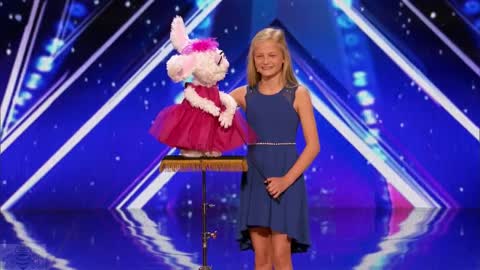 America's Got Talent 2017 Darci Lynne 12 Year Old Singing Ventriloquist Full Audition S12E01