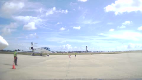 Palm Beach International Airport Private Jet arrival. .On Mariachi music !