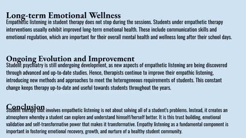 Why Empathetic Listening Is a Powerful Form of Therapy for Students