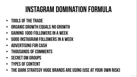 Instagram Growth Course