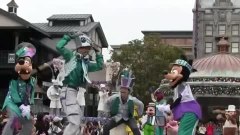 Special Disney Land Party On Street