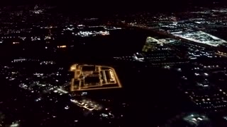 Flying over Henderson into Las Vegas