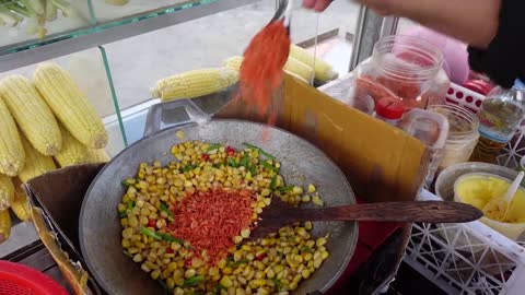 New Recipe! How to make Yummy Fried Corn - Cambodian Street Food