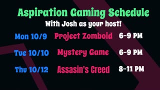 Aspiration Gaming Live Stream Schedule