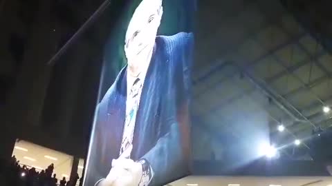 Pavlos Giannakopoulos banner at OAKA Arena