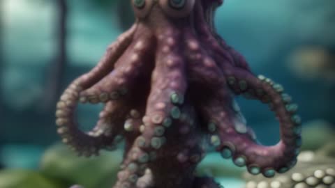 Squid guy AI video.