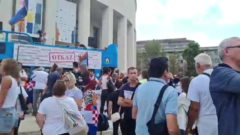 Prosvjed pred HDZ-om u Zagrebu - 10.08.2022