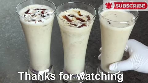 Milk shake homemade drink