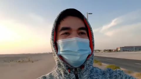 A Walking Routine in Abu Dhabi during pandemic time