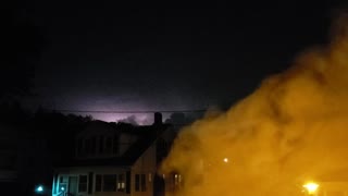 Crazy lightning storm