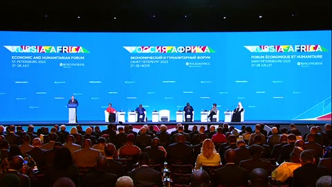 Plenary session of the Russia-Africa Economic and Humanitarian Forum, July 27, 2023