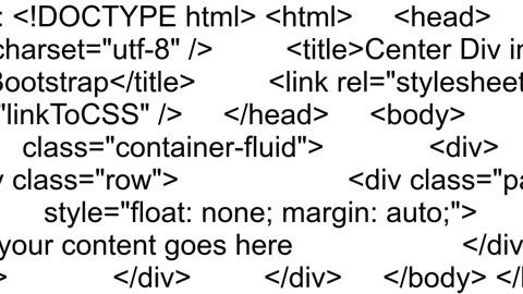 Center a Bootstrap Container