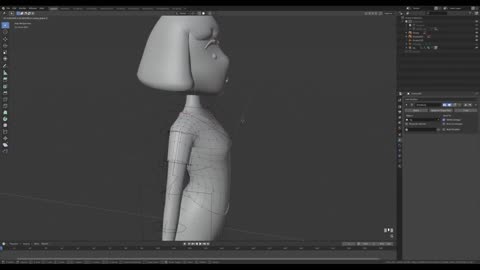 Let's model and render a 3D girl character with Blender! Step two.