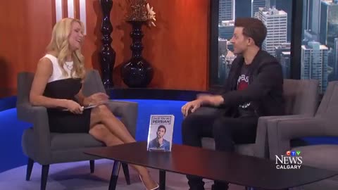 K-von makes gorgeous host laugh on the Calgary News!