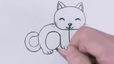 Very easy Cartoon Cat