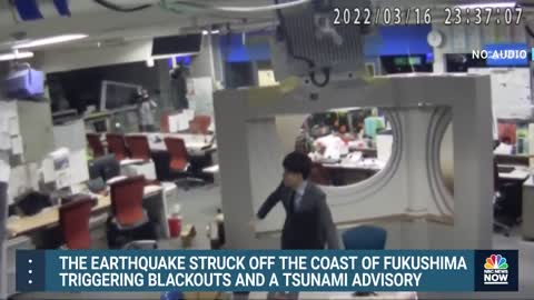 Watch: Newsroom in Japan Experiences 7.3-Magnitude Earthquake