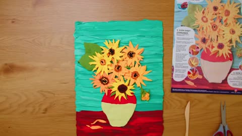 Vincent Van Gough Sunflowers 3D Painting Kit - Sensory Arts and Craft Kits from OktoClay