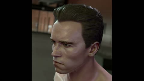 3D model Arnold Schwarzenegger body T-800