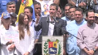 Guaidó convoca a reunión con sindicatos mañana y a manifestaciones el sábado