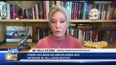 Dr. Kelly Victory: Reveals Deaths Are Up 40% Among Working People