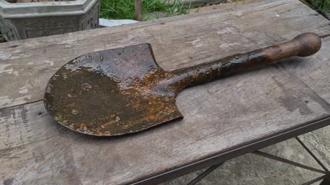 Restoring a WWII Thai Military Shovel Part 7: Restoring is a bit of a pain.