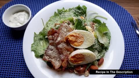 Keto Recipes - Bacon Salad with Ranch Dressing