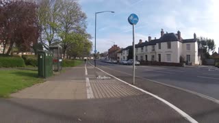 Car Does U-Turn Over Pedestrian Area