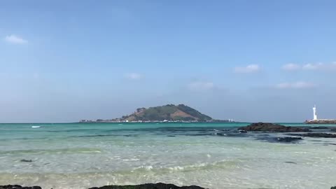 Jeju Island Beach in a leisurely afternoon