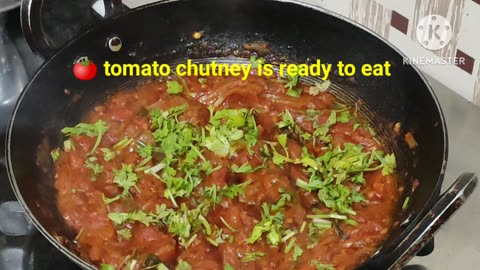 Tomato chutney recipe #easy n quick veg recipes
