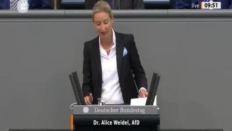 Speech by Dr. Alice Weidel (AfD) in the German Bundestag about Merkel's ruined Germany