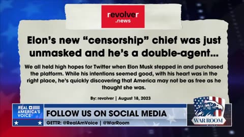 Elon’s new “censorship” chief was just unmasked and he’s a double-agent…