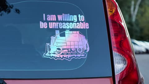 I am willing to be unreasonable decal