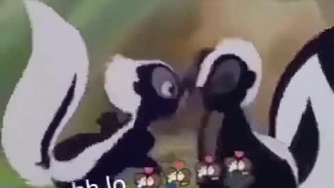 Couple romantic cartoons