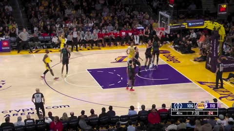 LeBron's lucky shot! 17 points away from 40,000 points! | Lakers vs. Wizards