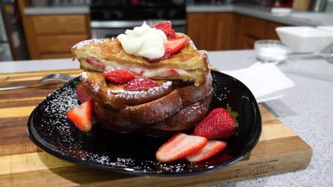 Breakfast menu - Stuffed French Toast Recipe (Brunch Recipes)