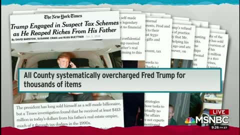 MSNBC’s Rachel Maddow details alleged crimes laid out in Trump tax fraud exposé