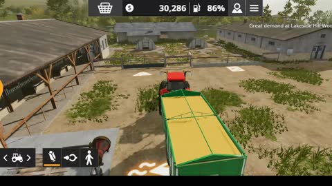 Farming Simulator 20 - combining corn for the pigs