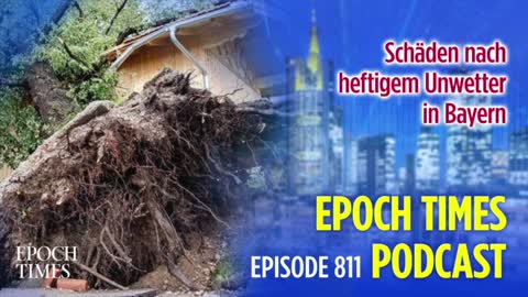 Schäden nach heftigem Unwetter in Bayern