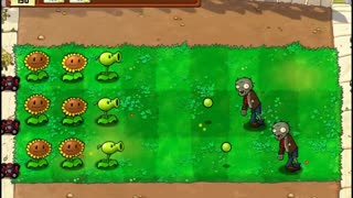 Plants vs Zombies Aventura Dia Nivel 1 2