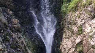 waterfall on the mountain top
