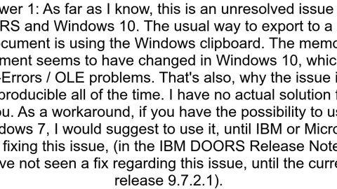 DXL Script to Export DOORS Object Information to Microsoft Word Randomly Dropping Information