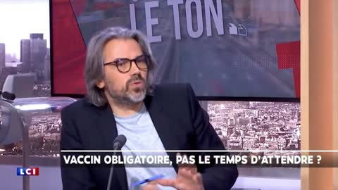 Aymeric Caron détruit point par point la vaccination obligatoire sur le plateau de lci.