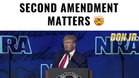 Send this to your liberal friends! - Trump Goes OFF On The Importance of The 2nd Amendment