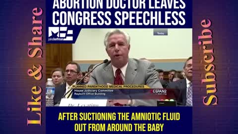 Doctor Explains to Congress how 2 Weeks Abortion is Perfomed 😥 It’s obviously murder!